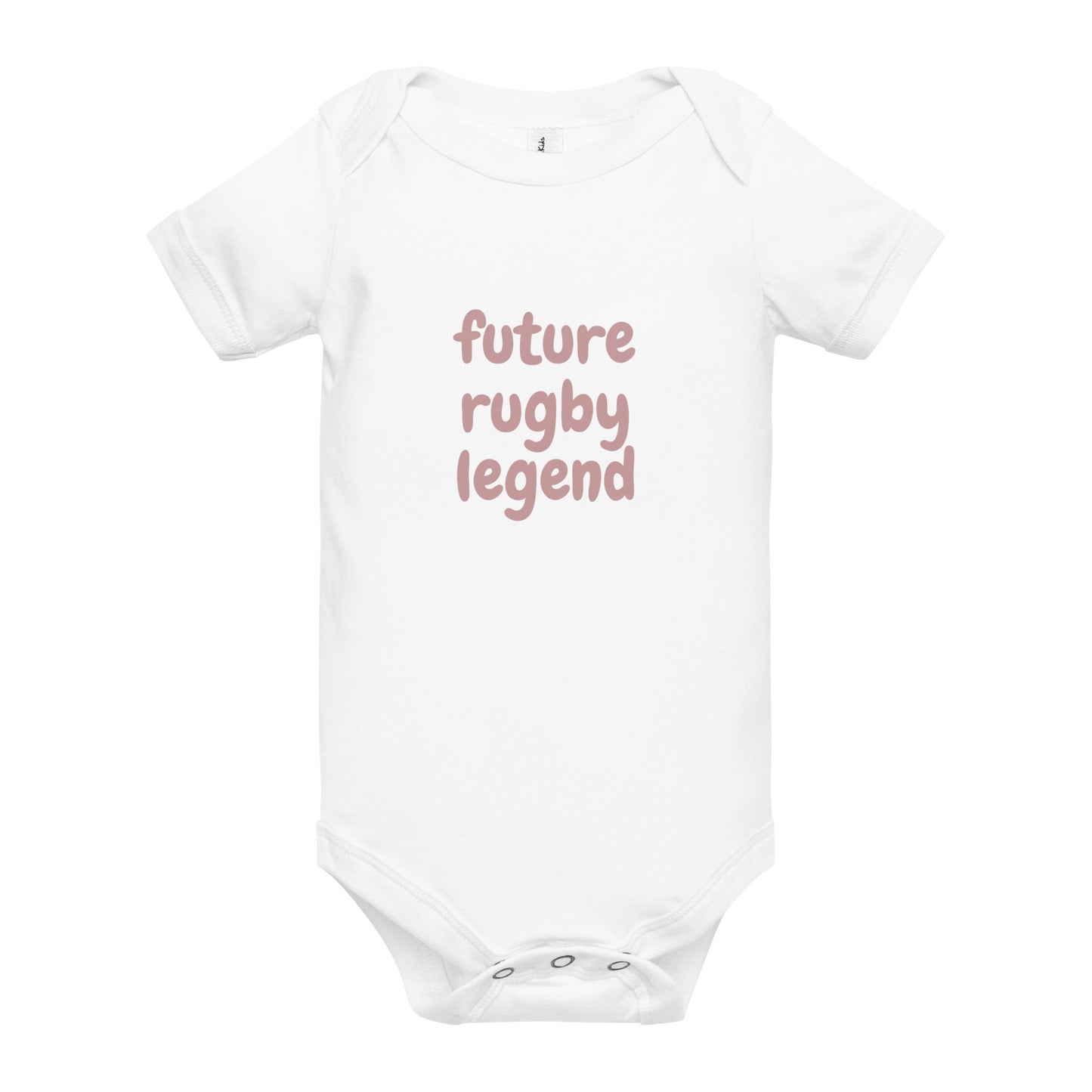 Future Rugby Legend Baby Onesie Pink