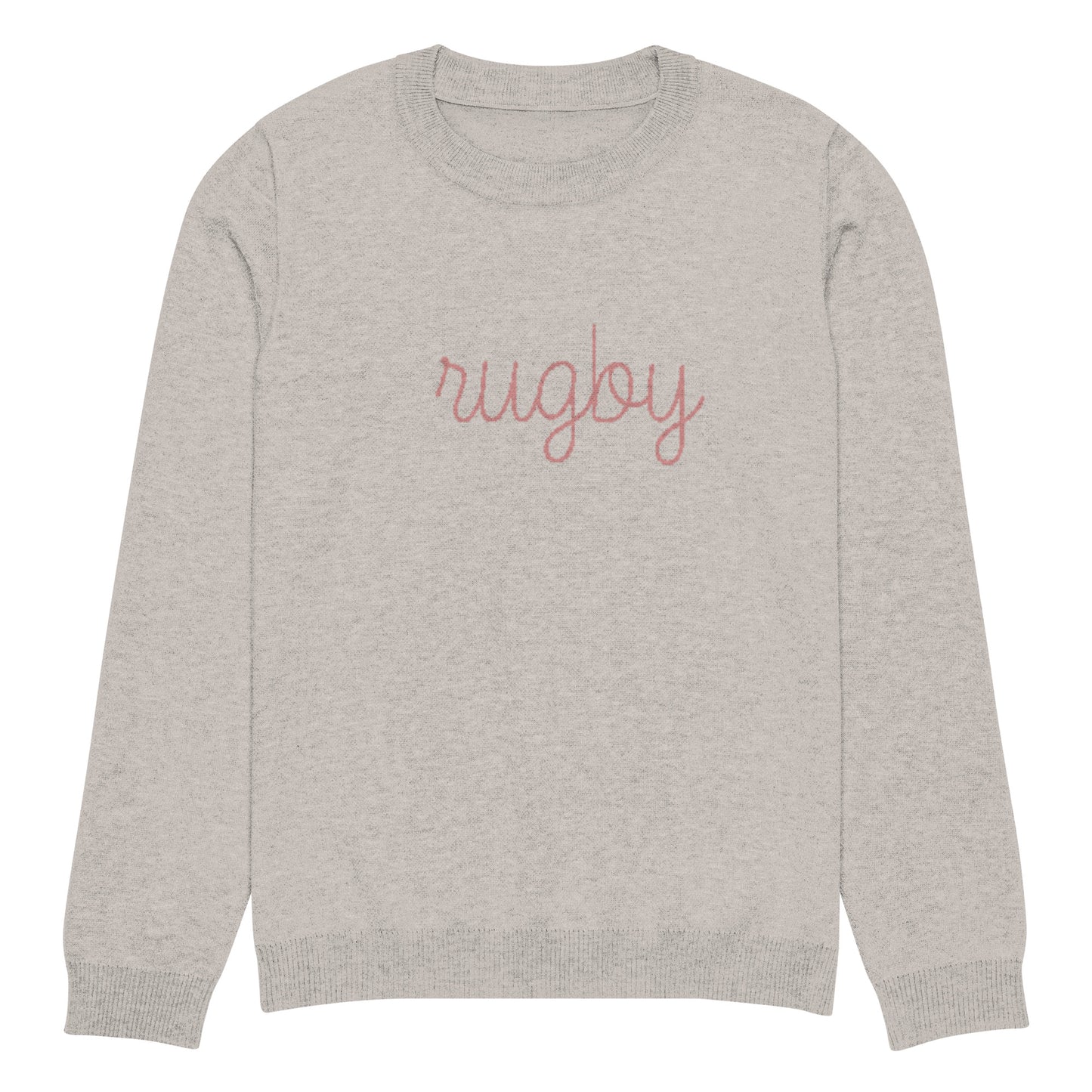 Rugby knitted crew neck sweater