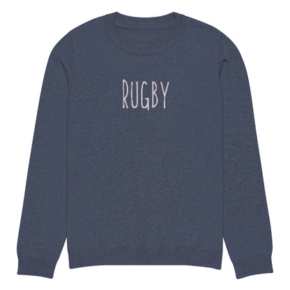 Rugby knitted crew neck sweater