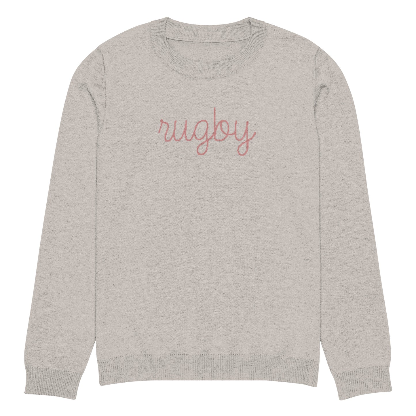 Rugby knitted crew neck sweater