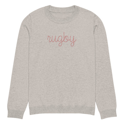 Rugby knitted crew neck sweater