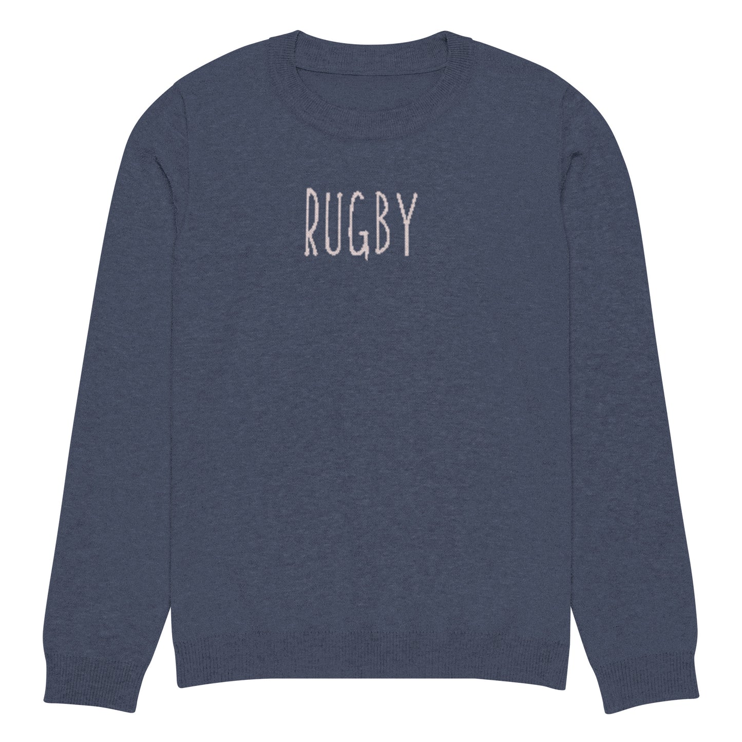 Rugby knitted crew neck sweater