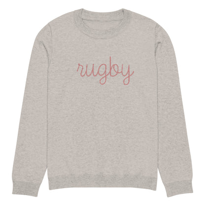 Rugby knitted crew neck sweater