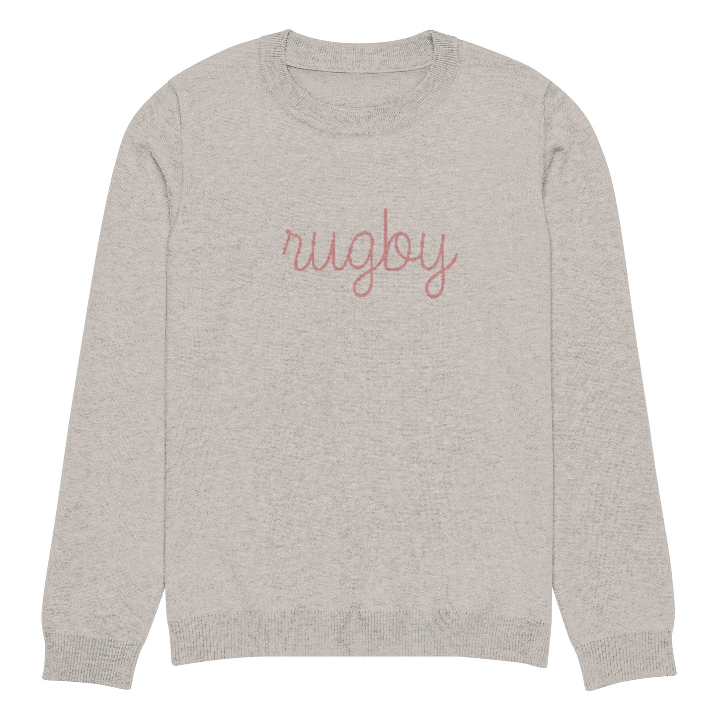 Rugby knitted crew neck sweater