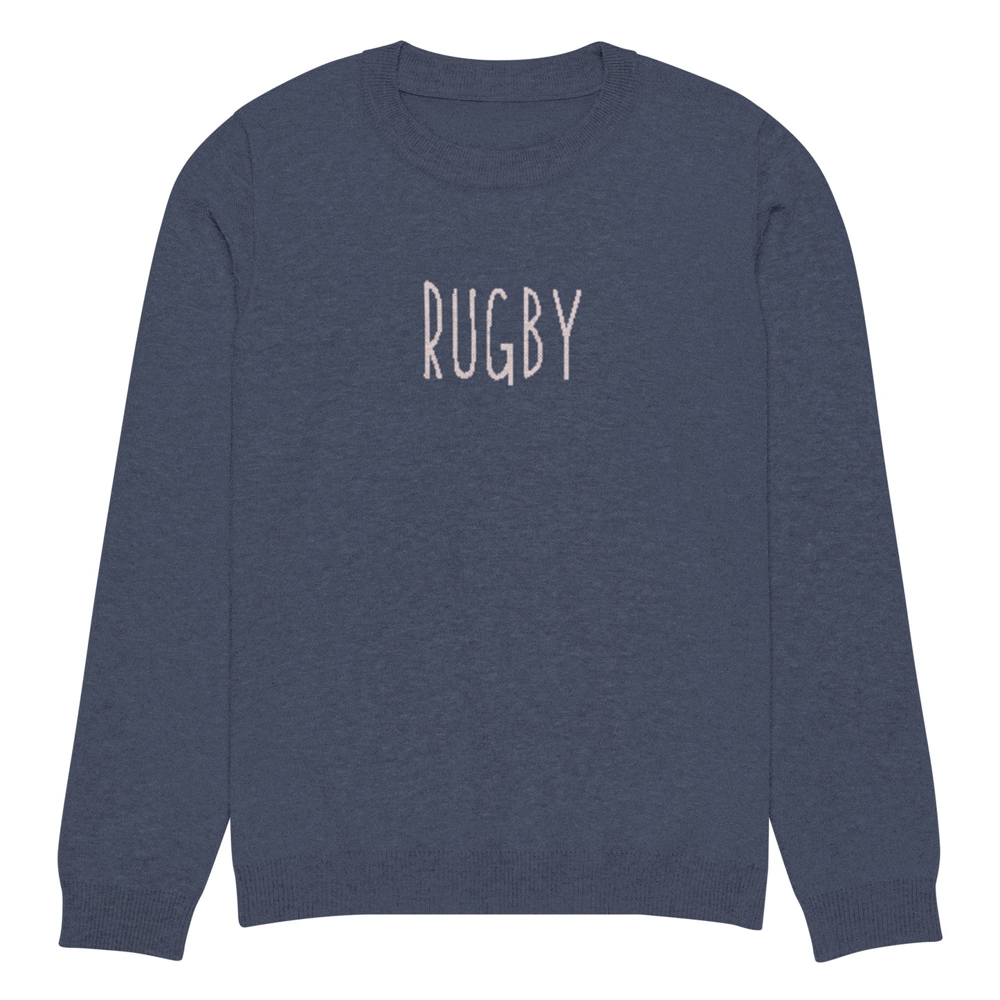 Rugby knitted crew neck sweater