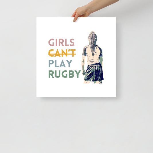 Girls Rugby Poster