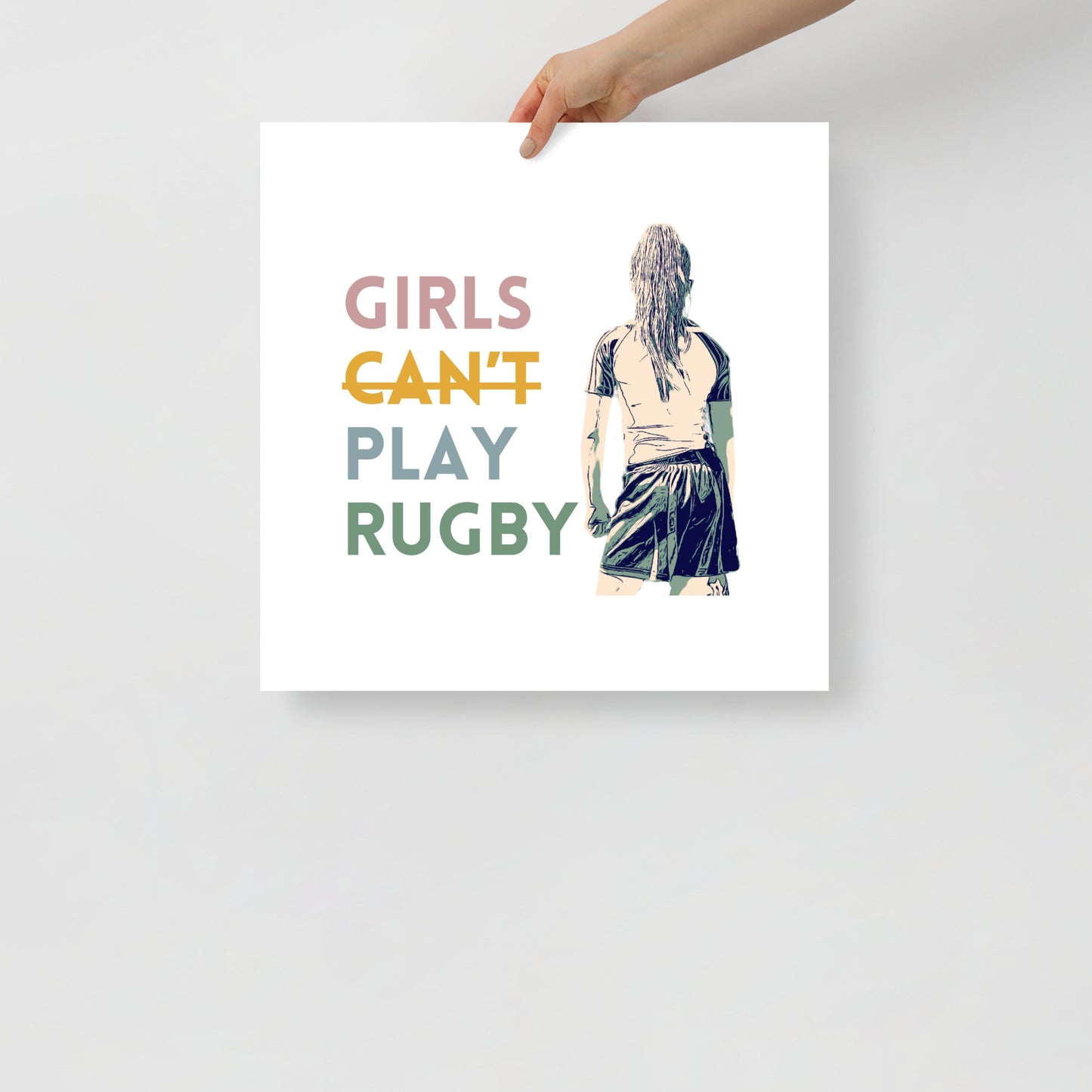 Rugby Girl Poster