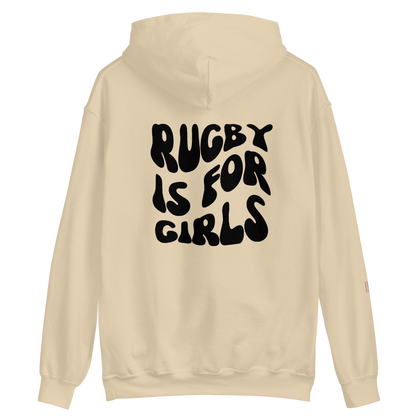 Rugby is for Girls Back Hoodie