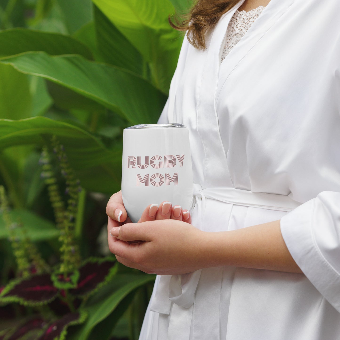 Rugby Mom Wine tumbler