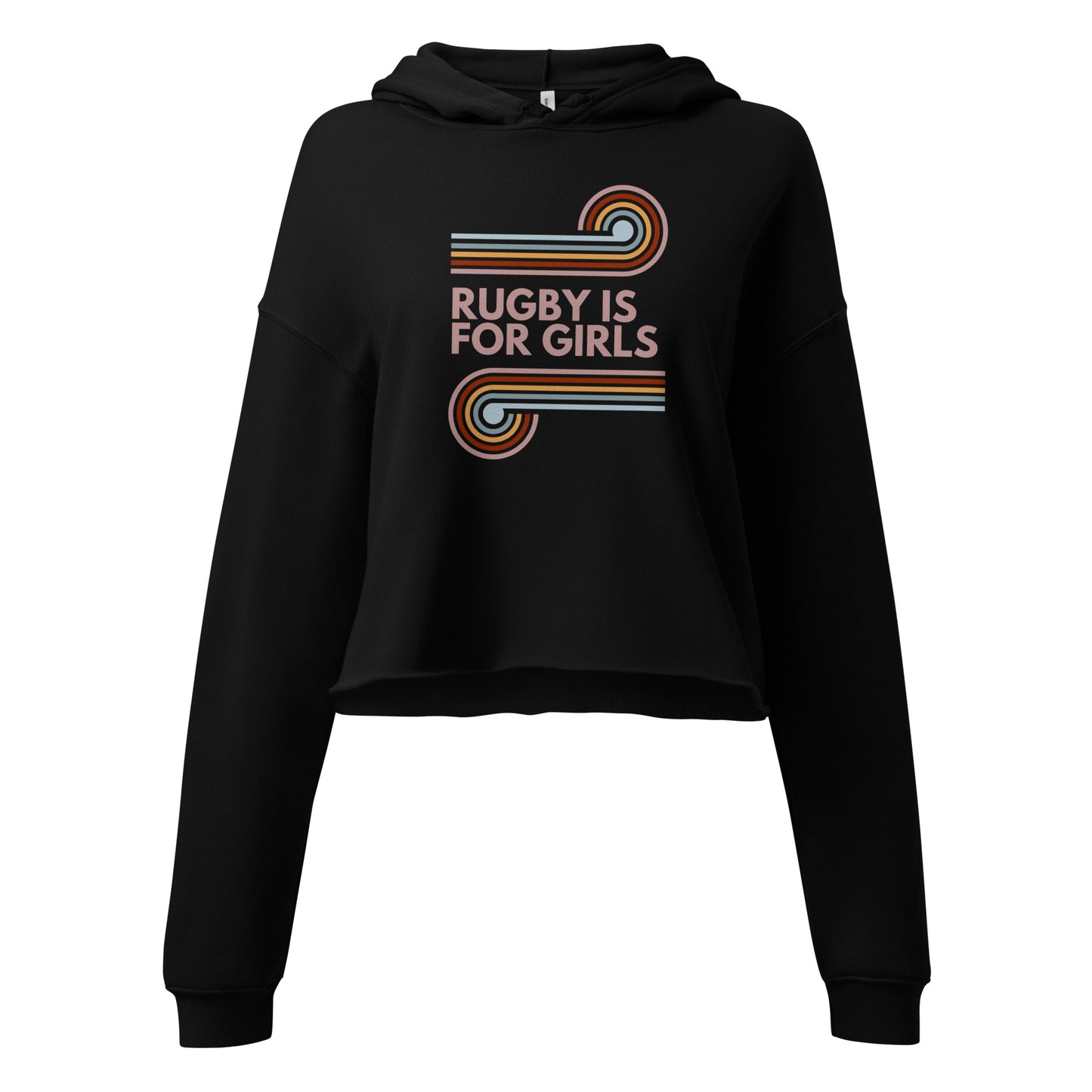 Rugby is for Girls Crop Hoodie