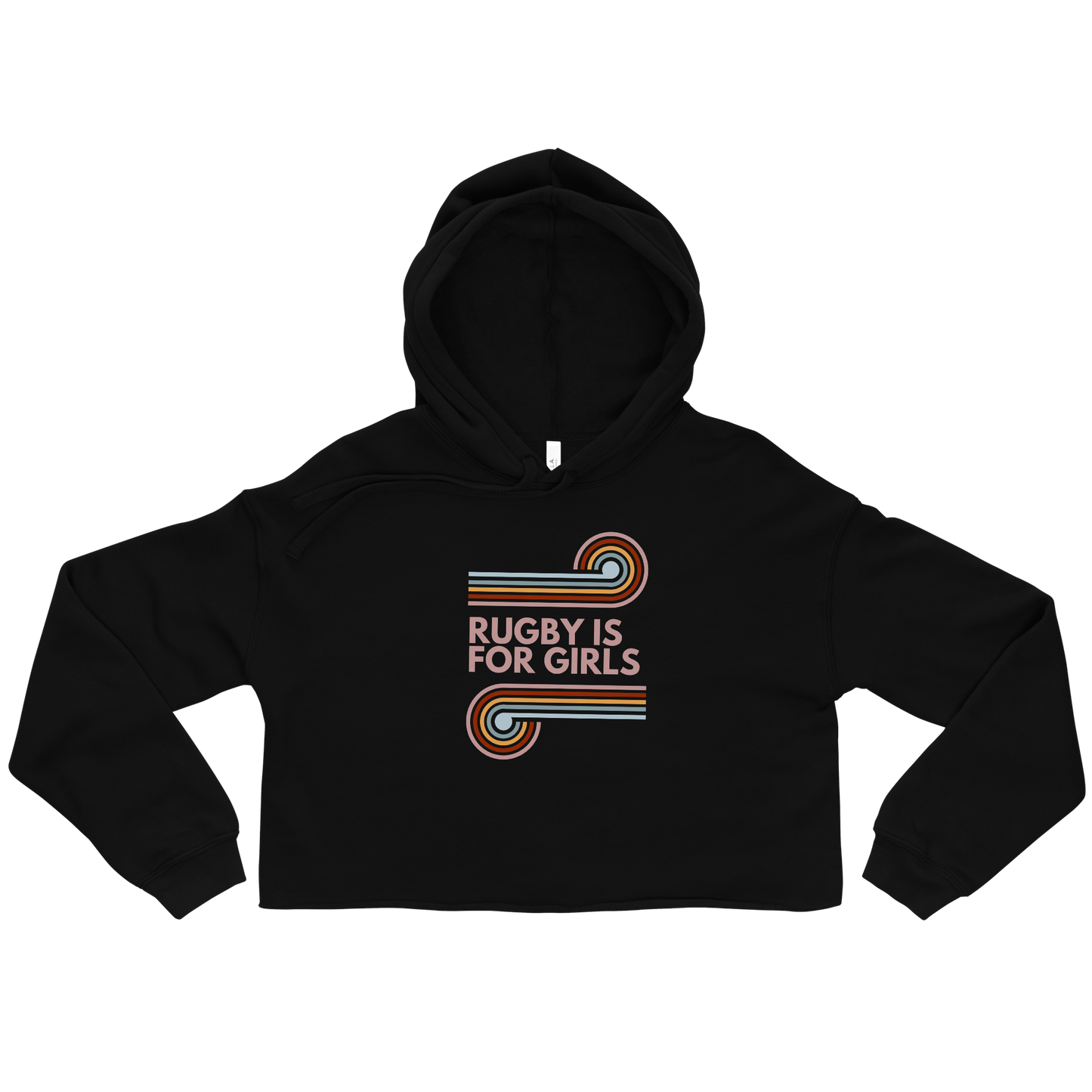 Rugby is for Girls Crop Hoodie