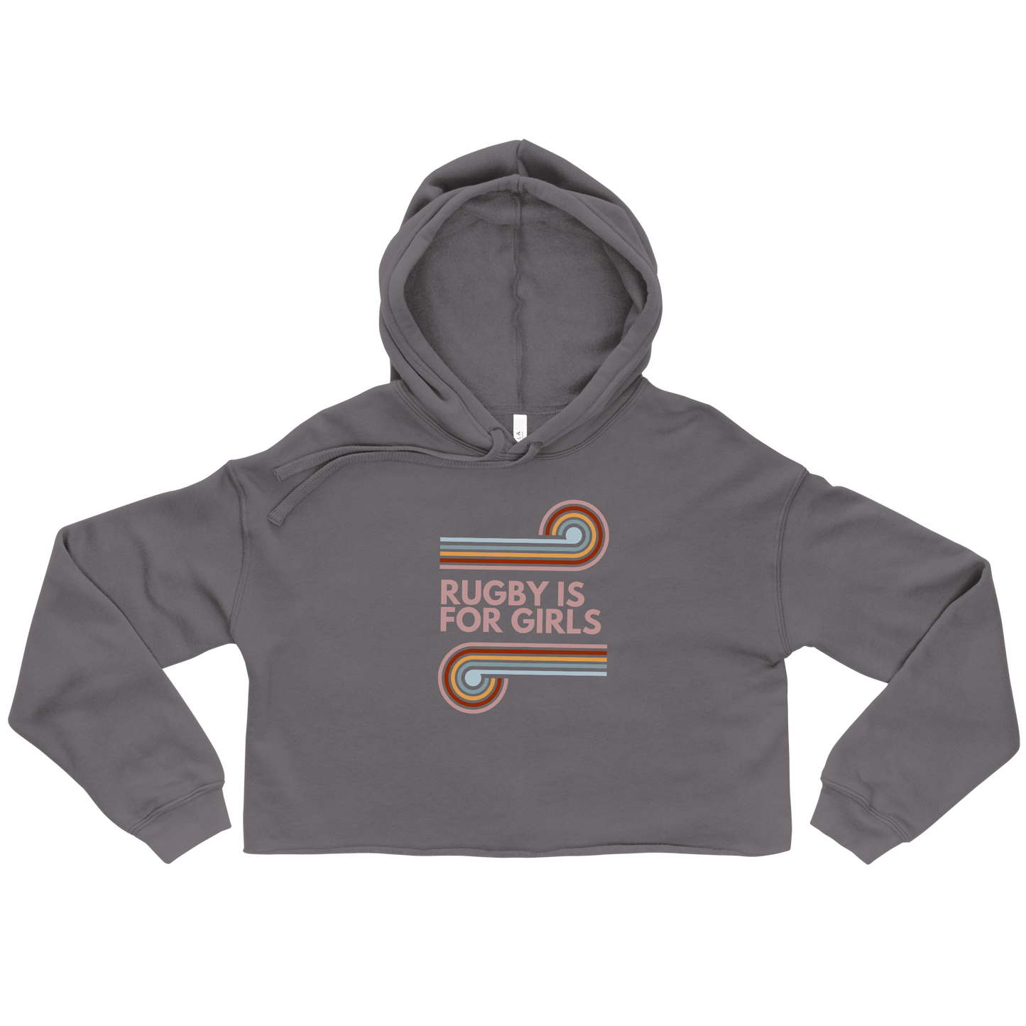 Rugby is for Girls Crop Hoodie